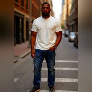 Mens Old Navy Boot Cut 100% Cotton Jeans 32 X36